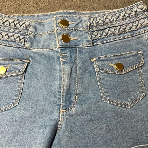 Vintage Y2K Bebe Summer Wash Denim Shorts - Picture 10 of 13